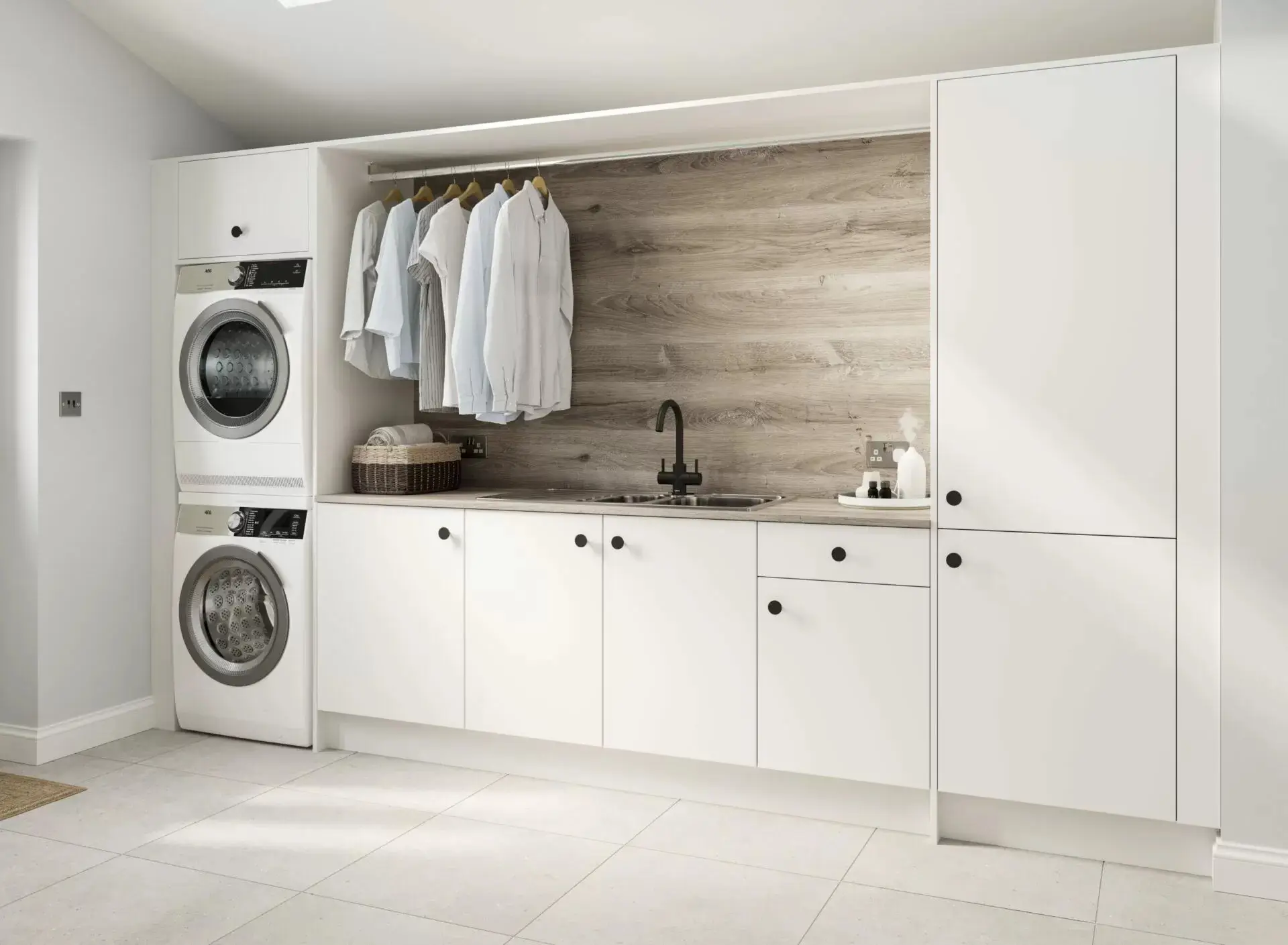 Urban White Professional Laundry Room