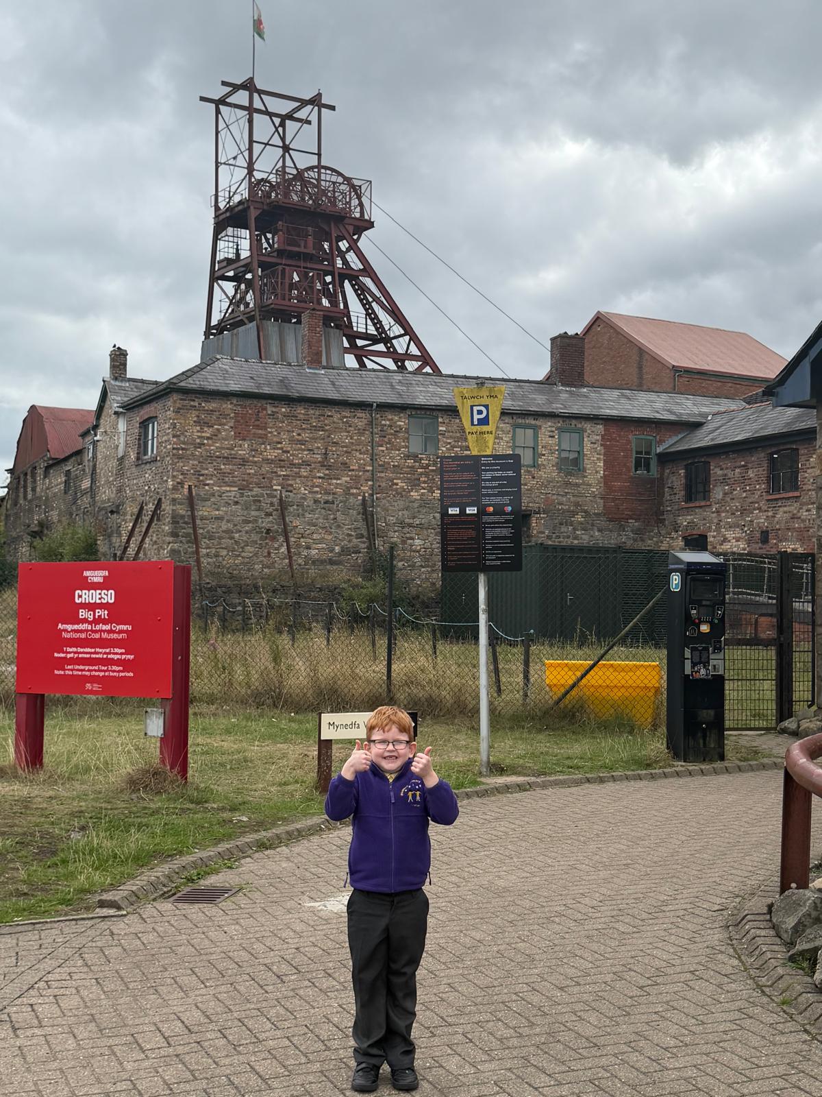Tristan at Big Pit Museum